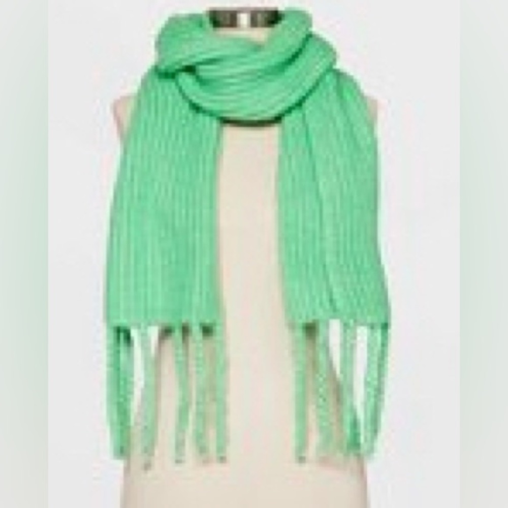 Ribbed blanket scarf